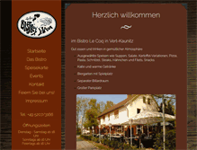 Tablet Screenshot of bistro-lecoq.de